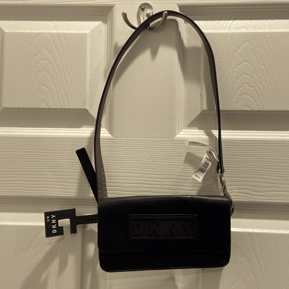 NWT DKNY Unisex Leather Shoulder Bag, WaistBag and Wallet
